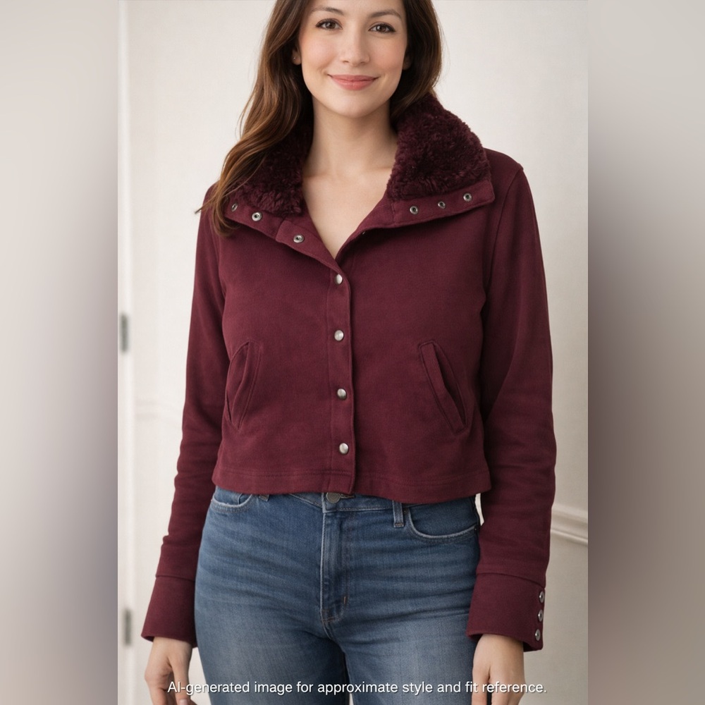 Bloomingdale's Women's Burgundy Jacket